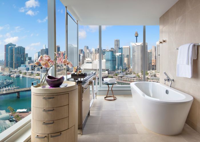 Sofitel Sydney Darling Harbour - Credit: Sofitel Sydney Darling Harbour Sofitel Sydney Darling Harbour - inside the suite's bathroom