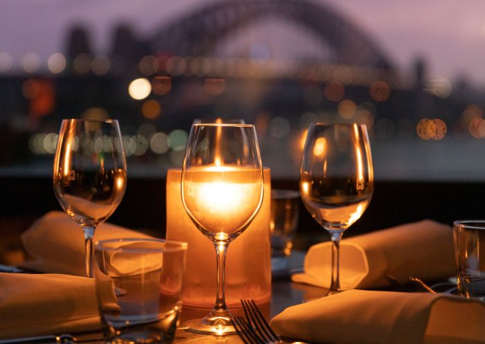 Cafe Sydney, Sydney Rooftop dining with views across Sydney Harbour at Cafe Sydney, Sydney